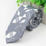 Cotton Men's Colourful Tie Duck Dog Fruit Flower Ties Narrow Kids Children Necktie Slim Skinny Cravate Narrow Thick Neckties