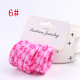 6PCS/Sett Cute Girls Elastic Hair Bands Scrunchies Ponytail Holder Rubber Bands Hair Ties Sweet Kids Hair Rope Hair Accessories