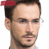 Titanium Eyewear armacao para oculos de grau Frameless Titanium Alloy Eye Glasses Frame Optical Glasses Frames for Women and Men