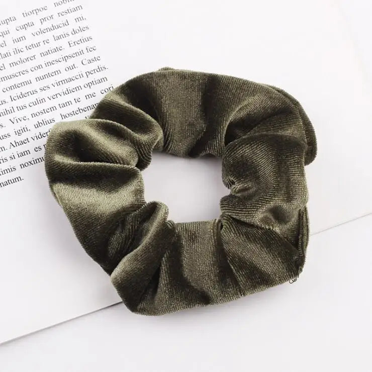 Velvet Scrunchie Women Girls Elastic Hair Rubber Bands Accessories Gum For Women Tie Hair Ring Rope Ponytail Holder Headdress