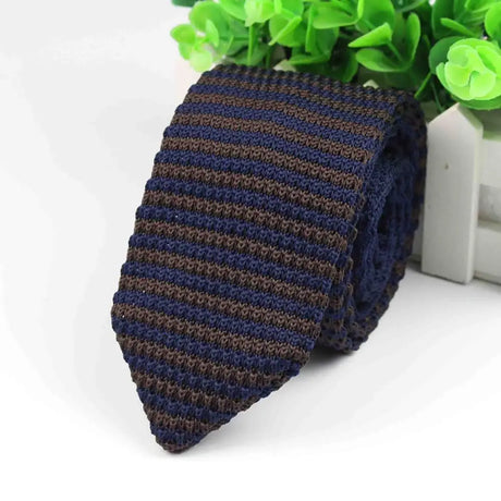 New Style Fashion Men's Colourful Tie Knit Knitted Ties Necktie Normal Slim Classic Woven Cravate Narrow Neckties