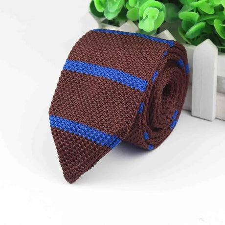 New Style Fashion Men's Colourful Tie Knit Knitted Ties Necktie Normal Slim Classic Woven Cravate Narrow Neckties