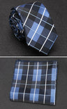 XGVOKH Men Tie Cravat Set Fashion Wedding Ties for Men Hanky Necktie Dot Striped Gravata Jacquard Tie Social Party Accessories