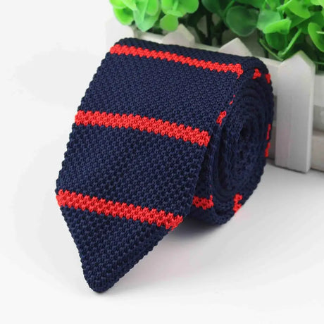 New Style Fashion Men's Colourful Tie Knit Knitted Ties Necktie Normal Slim Classic Woven Cravate Narrow Neckties