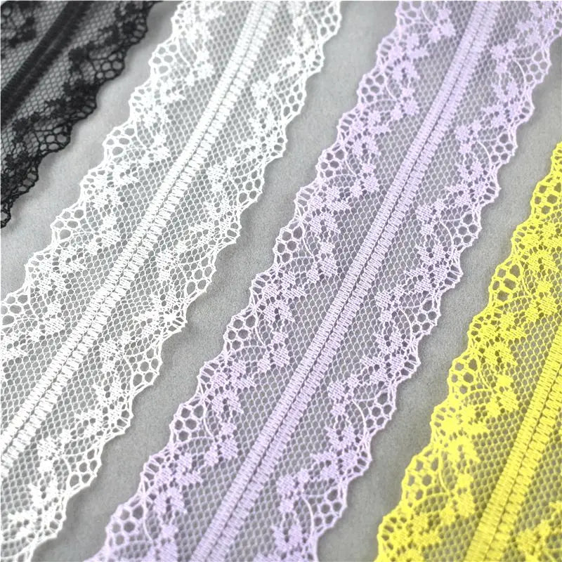 10yards/lot white lace fabric ribbons for needlework trims 3.8 cm width DIY Sewing wedding dress Handicraft accessories Clothing