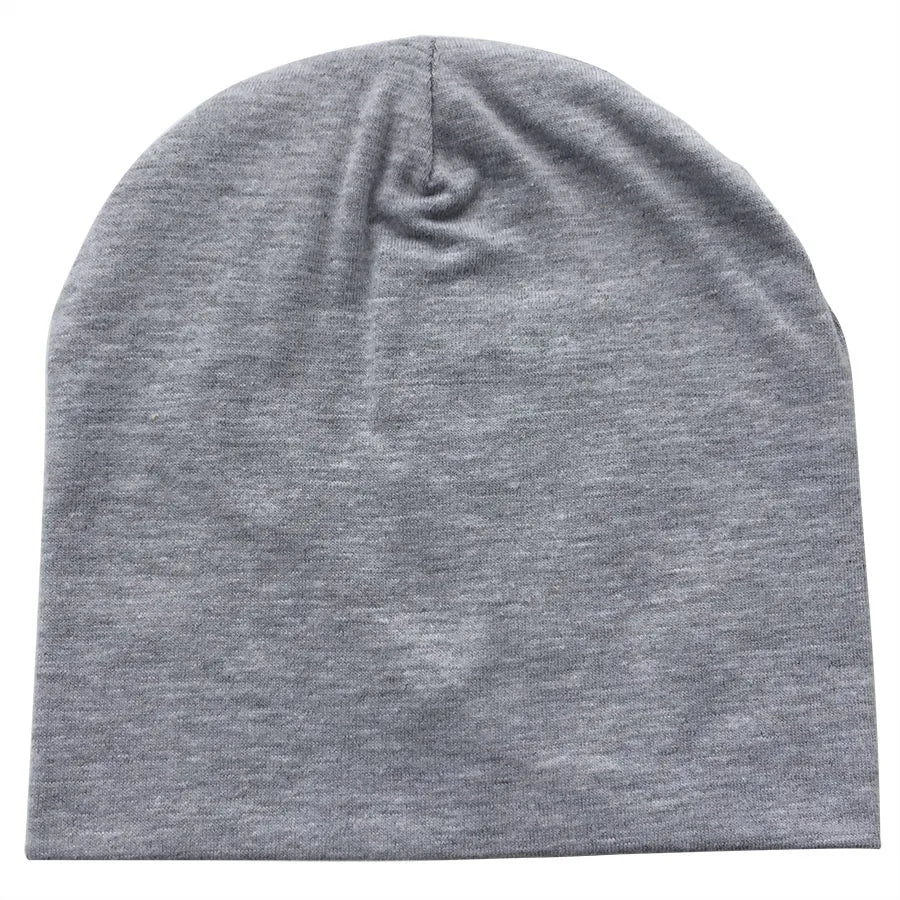 Cotton Newborn Baby Hat Girl Boy Cap Newborn 0-2Years Kids Beanie Candy Color White Black Cotton Casual Nightcap Children Cap