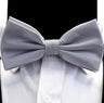 GUSLESON Silk Solid Pre-tied Bow Tie for Men Purple Black Yellow Double Fold Bow ties Waterproof Wedding Business Bowtie