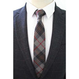 JEMYGINS Original High Quality Cotton 2.4'' Skinny Plaid Solid Cashmere Tie Wool Men Neck Tie For Youth Working Meeting