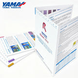 YAMA Ribbon Color Chart Card Grosgrain Satin Sheer Organza PlaidGold Silver Granulated Twill Taffeta Stitch Gringe Ribbons