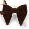 Men's Big Bow Ties For Women Men Micro Suede Bowtie Candy Solid Corduroy Butterfly Soft Lithe Gravata Wedding Party Tie Bowknot