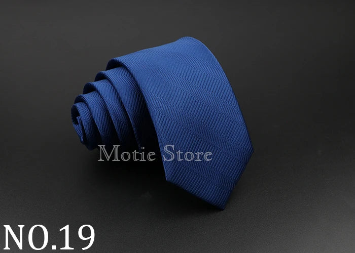 Men Jacquard Woven Tie Classic Plaid Striped Ties Fashion Polyester Necktie For Wedding Business Party Suit Dress Gravatas Gift