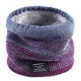 Winter Scarf for Men Fleece Ring Bandana Knitted Warm Solid Scarf Women Neck Warmer Thick Cashmere Hot Handkerchief Ski Mask