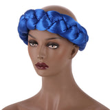 Fashion Candy Color Braids Twist Headbands for Women African Headwear Elastic Hair Bands Ladies Turban Female Bandage Headwrap