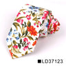 New Floral Tie For Men Women Skinny Cotton Neck Tie For Wedding Casual Mens Neckties Classic Suits Flower Print Neck Ties Cravat