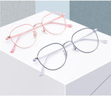 YIMARUILI New Titanium Alloy Wide-Rim Glasses Frame Men Round Retro Myopia Optical Prescription Eyeglasses Frame Women 80047