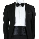 New Fashion Mens Cummerbund Bow Tie Brooch Set Black Red Blue   Waist Seal For Formal Tuxedo Business Suit Dinner Accessories
