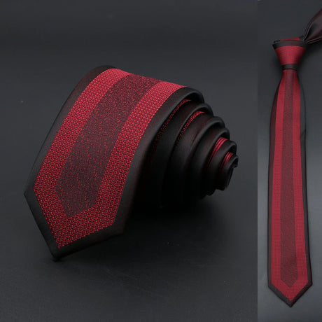 Skinny 6cm Ties For Men Wedding Dress Necktie Black Red Floral Paisley Patchwork Tie Business Slim Shirt Accessory Gift Cravate