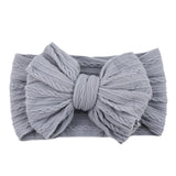 Solid Cable Bow Baby Headband for Child Nylon Layers Headwear Kids Elastic Turban Headwraps Newborn Boys Girls Hair Accessories