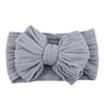 Solid Cable Bow Baby Headband for Child Nylon Layers Headwear Kids Elastic Turban Headwraps Newborn Boys Girls Hair Accessories