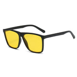 OEC CPO Square Men Sunglasses Big Frame Sunglasses Women Fashion Yellow Lens Sun Glasses Female Drive Beach Eyewear uv400 Glass