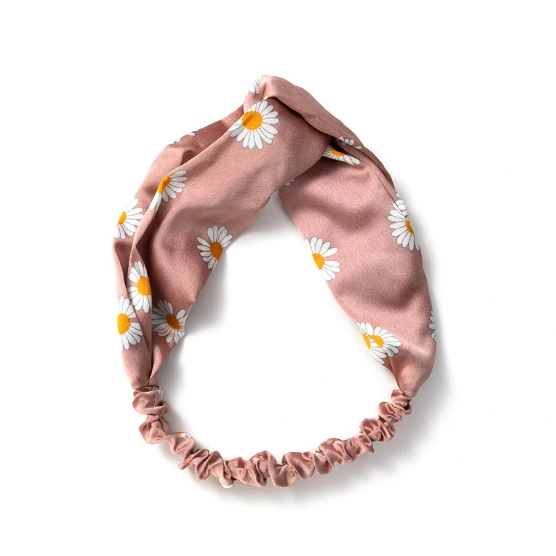 Women Girls Summer Bohemian Hair Bands Print Headbands Retro Cross Turban Bandage Bandanas HairBands Hair Accessories Headwrap