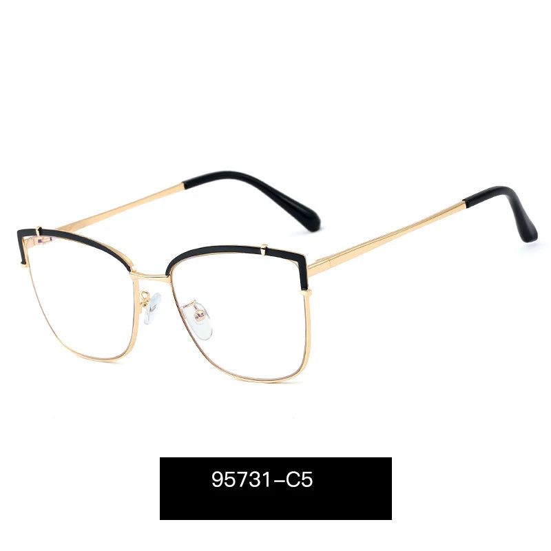 Blue Light Blocking Glasses Frame New Eyewear Prescription Female Eyeglasses Optical Women Spectacles UV400 Anti-Reflective