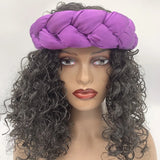 Latest Exaggerated Satin Twist Braids Headband Handmade African Headtie Nigerian Wedding Gele Women Turbans Ladies Head Wraps