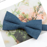 Mens Super Soft Downy Suede Parent-Child Bowtie Set Macarons Solid Color Classic Design Cute Butterfly Red Green Blue Pink Tie