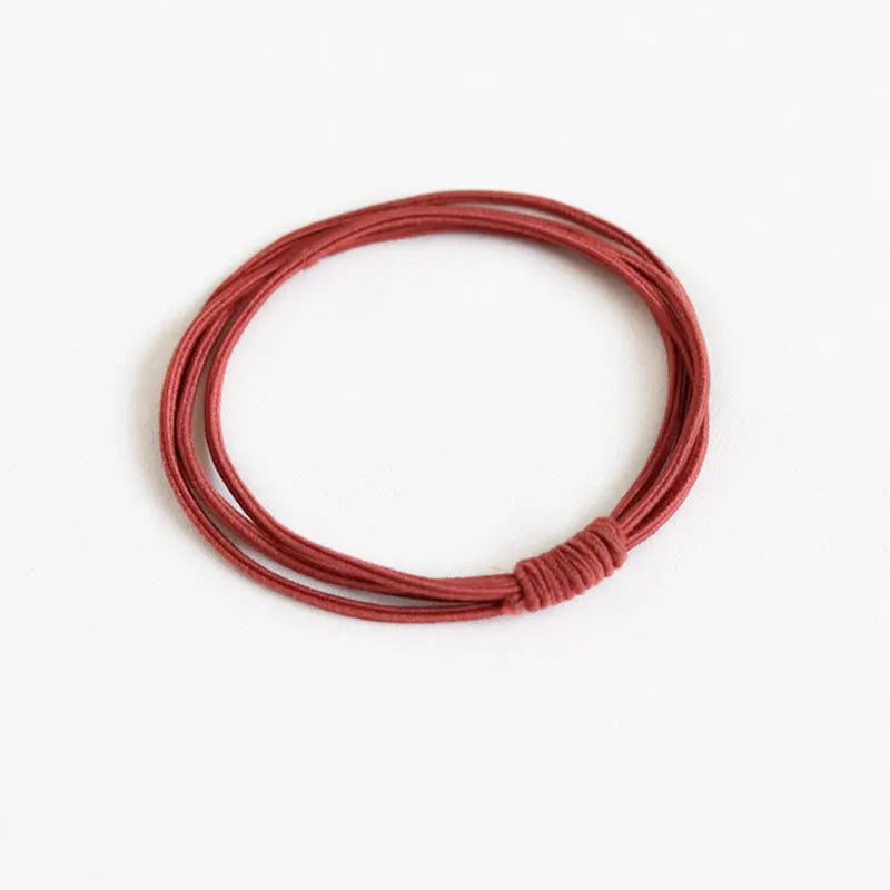 High Elastic Heart Pearl Round Shape Rubber Bands For Women Hair Band Kids Children Sweet Candy Color Hairbands Hair Accessories