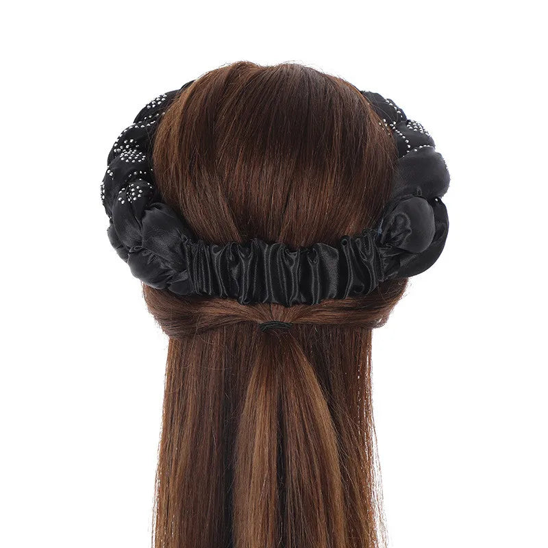 Latest Exaggerated Satin Twist Braids Headband Handmade African Headtie Nigerian Wedding Gele Women Turbans Ladies Head Wraps