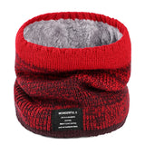Winter Scarf for Men Fleece Ring Bandana Knitted Warm Solid Scarf Women Neck Warmer Thick Cashmere Hot Handkerchief Ski Mask
