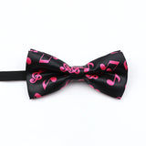 Musical Note Bow Tie Guitar Piano Stave Adult Children Bowtie Novelty Handmade Butterfly Wedding Party Men Gift Accessories