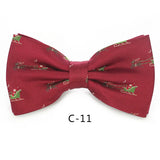 JEMYGINS Christmas Bow Ties for Mens Shirt  Snowflake Christmas Tree Pattern Men Silk Bow Tie  Christmas Party Gift