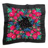 70*70cm Luxury Flowers Square Russian Scarf Women Floral Printed Shawl Female Bandana Head Wrap Headband Scarves Handkerchief