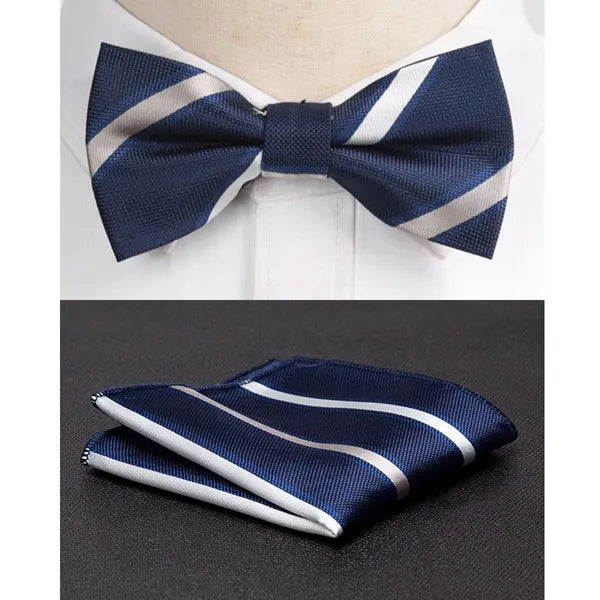 Men Bowtie Cravat Set Fashion Butterfly Party Wedding Ties Girls Business Jacquard Bow Tie Men Bowknot Wholesale Accessories