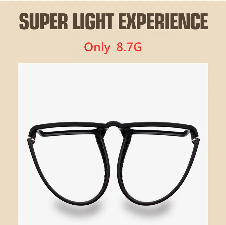 Men's And Women's Finished Myopia Glasses TR90 Frames And Aspherical Anti Blue Ray Photochromic Lenses SPH 0~-6.00 CYL 0~-2.00