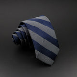 Men Jacquard Woven Tie Classic Plaid Striped Ties Fashion Polyester Necktie For Wedding Business Party Suit Dress Gravatas Gift