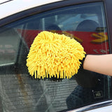 1PCS Waterproof Car Wash Microfiber Chenille Gloves Thick Car Cleaning Mitt Wax Detailing Brush Auto Care Double-faced Glove