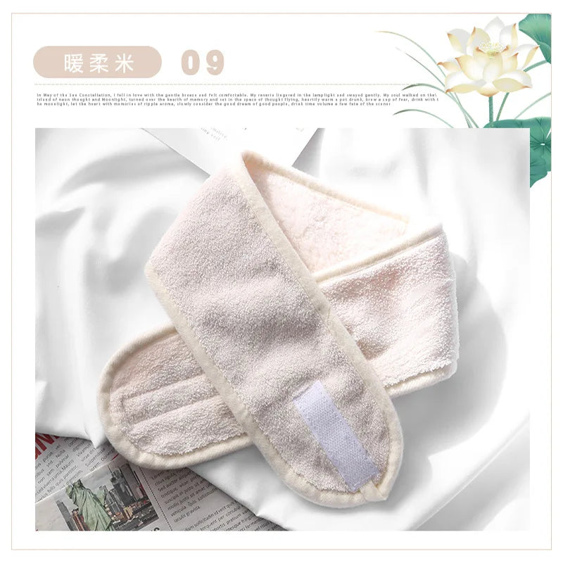 2021 Head Turban Soft Makeup Wrap Headbands Cosmetic Fabric Towel Spa Bath Shower Wash Face Elastic Facial HeadBand For Women