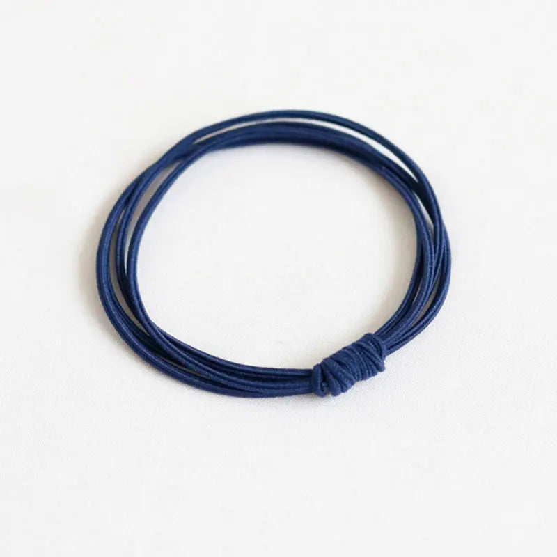 High Elastic Heart Pearl Round Shape Rubber Bands For Women Hair Band Kids Children Sweet Candy Color Hairbands Hair Accessories