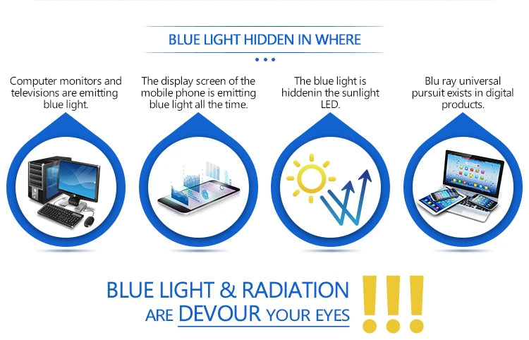 Big Titanium Glasses Frame Anti Blue Ray For Computer Work Business Spectacle Screen Protective Eyeglasses Wide155mm Light