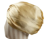 100 Mulberry Silk Turban Bonnets For Women Twisted Sleeping Night Cap 19 Momme Pure Silk Hair Wrap Cap For Curly Ladies Headwrap