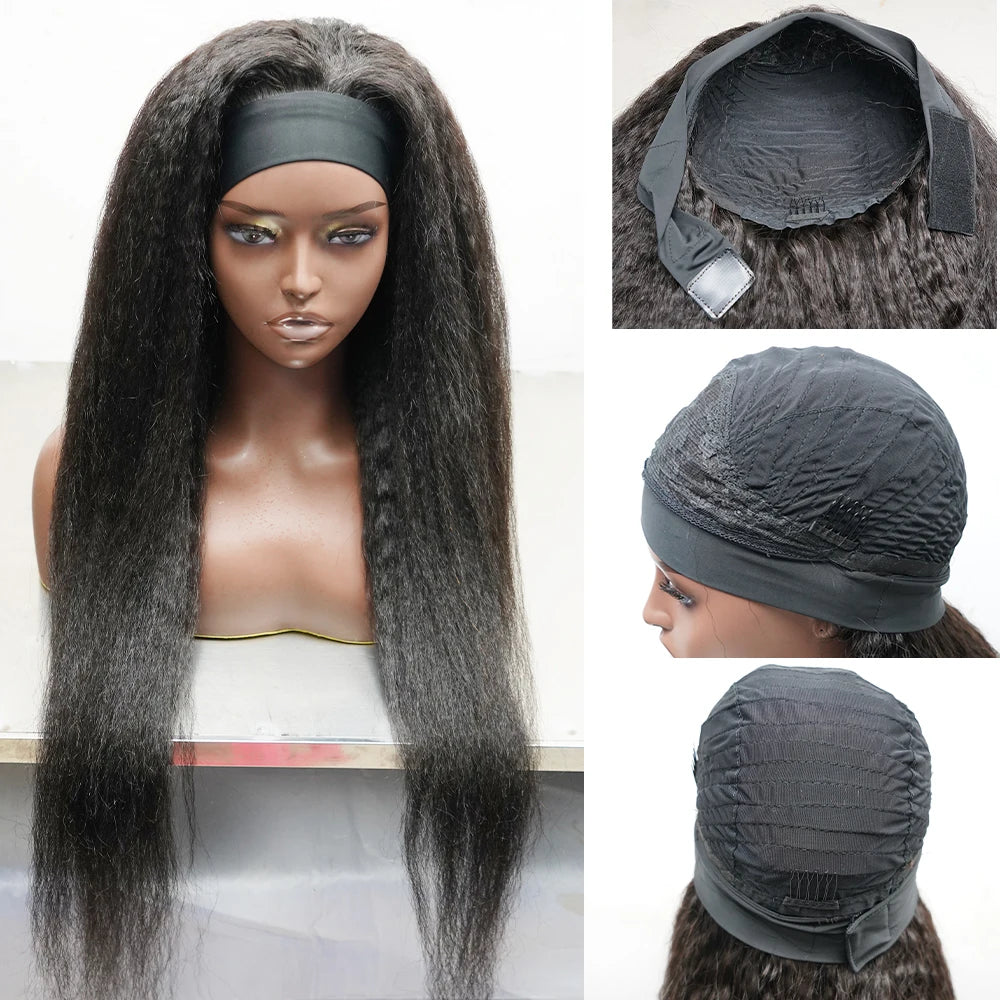 Machine Made Wigs Natural Color Wig Human Hair Deep Wave Glueless None Lace Front Curly Wave Wig Brazilian Virgin Hair
