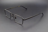 Pure Titanium Glasses Frame Men Titanium Alloy Prescription Eyeglasses Silver Super Light Spectacles Optical Glasses Frame