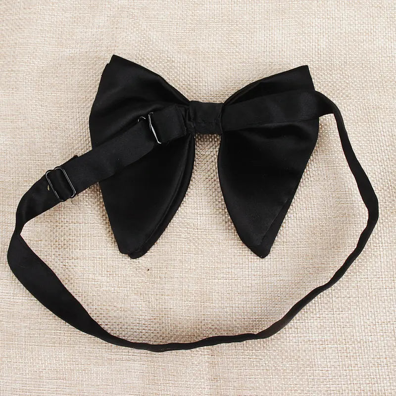 2019 Hot Sale Men's Fashion Big Suits Red Navy Bow Ties For Man Wedding Designer Solid Woven Bowknot Butterfly Tie 9colors