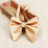 2019 Hot Sale Men's Fashion Big Suits Red Navy Bow Ties For Man Wedding Designer Solid Woven Bowknot Butterfly Tie 9colors