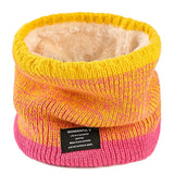 Winter Scarf for Men Fleece Ring Bandana Knitted Warm Solid Scarf Women Neck Warmer Thick Cashmere Hot Handkerchief Ski Mask