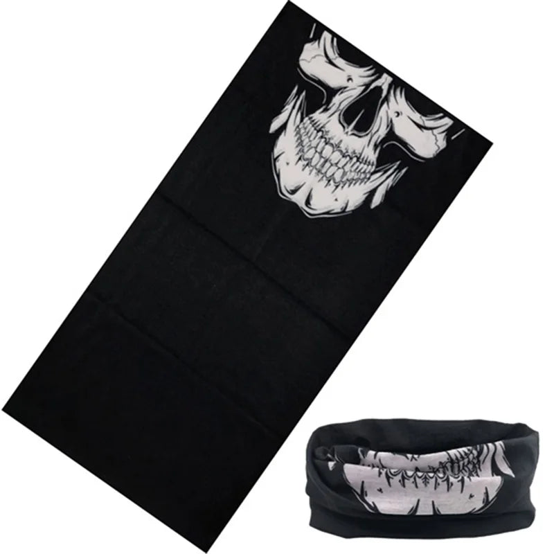 Skull Magic Ring Neck Scarf Headband Multifunctional Bandana Face Seamless Tubular Tube Unisex Men Women Unisex Scarves