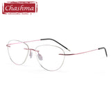 Titanium Prescription Glasses Ultra Light Eyewear Optical Glasses Frame for Male and Female Clear Lenses