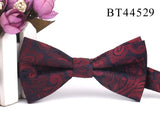 New Floral Men Bow Tie Claret Classic Bowtie For Men Flower Bow Ties For Business Wedding Butterfly Cravats Adult Suits Bowties